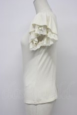 画像3: axes femme / 袖プチバラ使いトップス M キナリ T-26-04-29-013-AX-TO-OW-ZT (3)