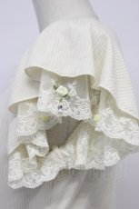 画像4: axes femme / 袖プチバラ使いトップス M キナリ T-26-04-29-013-AX-TO-OW-ZT (4)