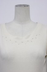 画像5: axes femme / 袖プチバラ使いトップス M キナリ T-26-04-29-013-AX-TO-OW-ZT (5)