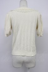 画像2: axes femme / クロス編みニットプルオーバー M キナリ T-26-04-29-014-AX-TO-OW-ZT (2)