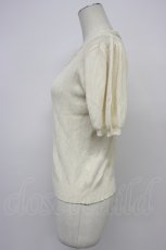 画像3: axes femme / クロス編みニットプルオーバー M キナリ T-26-04-29-014-AX-TO-OW-ZT (3)