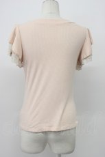画像2: axes femme / 袖プチバラ使いトップス M ピンク T-26-04-29-017-AX-TO-OW-ZT (2)