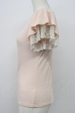 画像3: axes femme / 袖プチバラ使いトップス M ピンク T-26-04-29-017-AX-TO-OW-ZT (3)