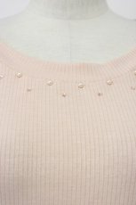 画像5: axes femme / 袖プチバラ使いトップス M ピンク T-26-04-29-017-AX-TO-OW-ZT (5)