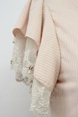 画像6: axes femme / 袖プチバラ使いトップス M ピンク T-26-04-29-017-AX-TO-OW-ZT (6)
