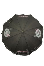 画像2: ALGONQUINS / clockプリント傘  ブラック T-26-04-30-015-AL-ZA-SZ-ZT (2)