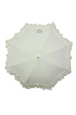 画像2: BABY,THE STARS SHINE BRIGHT / レース&フリルアンブレラ  生成り T-26-04-30-004-BA-ZA-SZ-ZT (2)