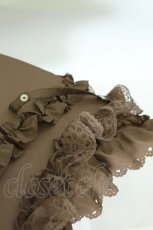 画像4: BABY,THE STARS SHINE BRIGHT / レース&フリルアンブレラ  ブラウン T-26-04-30-012-BA-ZA-SZ-ZT (4)