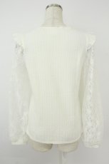 画像2: Secret Honey / 薔薇刺繍レーススリーブプルオーバー  シロ T-26-05-02-003-CA-TO-OW-ZT (2)