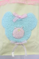 画像3: Nile Perch / ボアリボンくまトートバッグ  イエローＸ青 T-26-05-02-023-LO-BG-SA-ZT (3)