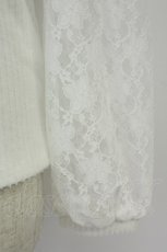 画像4: Secret Honey / 薔薇刺繍レーススリーブプルオーバー  シロ T-26-05-02-003-CA-TO-OW-ZT (4)