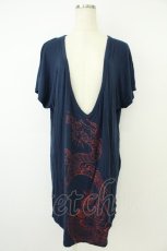 画像1: Qutie Frash / 気楡茶閃洸 ビッグTシャツ  ネイビー T-26-05-02-006-QU-TO-IG-ZT (1)
