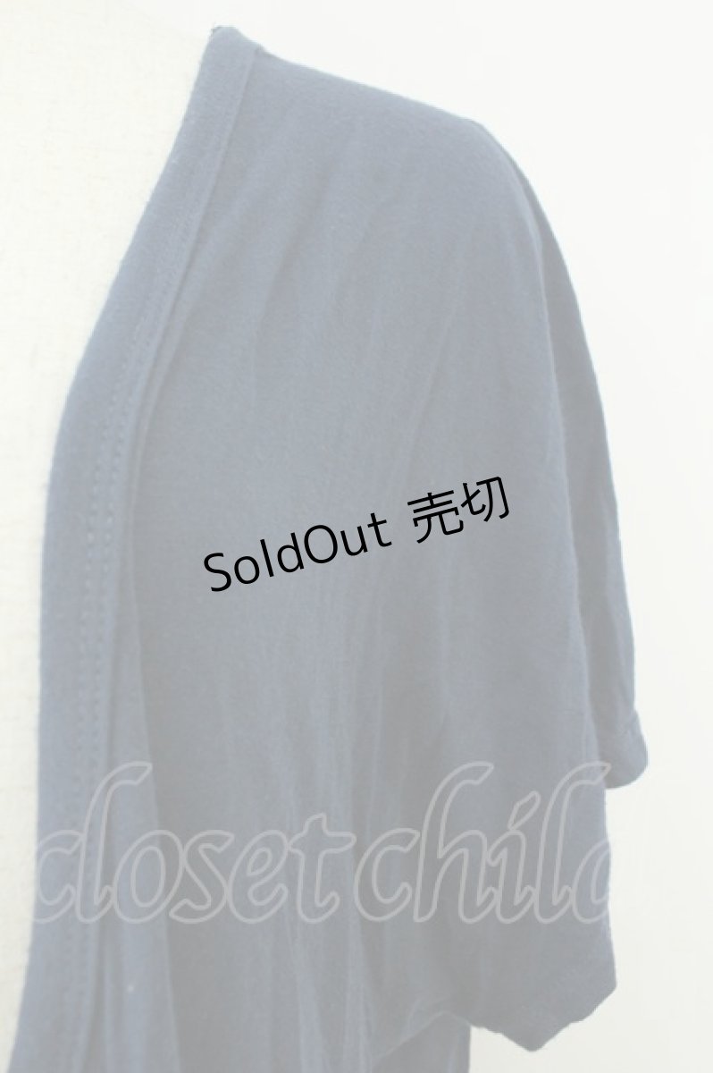 画像4: Qutie Frash / 気楡茶閃洸 ビッグTシャツ  ネイビー T-26-05-02-006-QU-TO-IG-ZT672 (4)