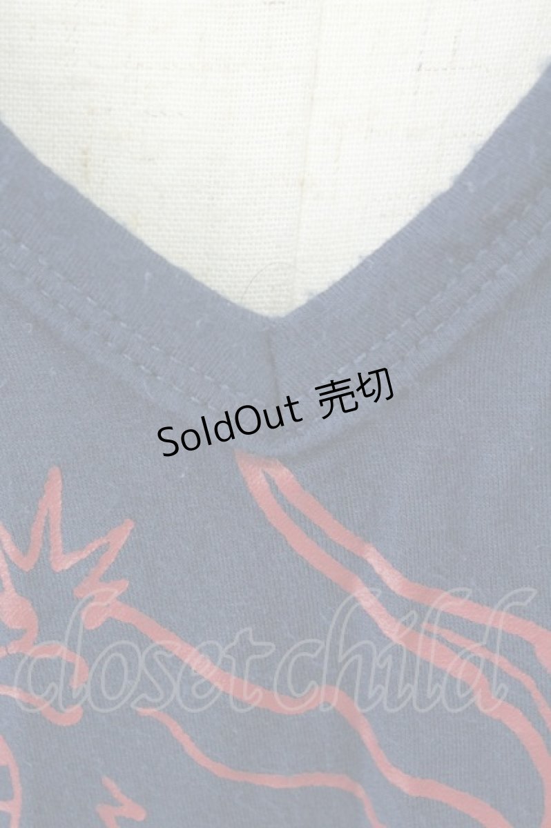 画像5: Qutie Frash / 気楡茶閃洸 ビッグTシャツ  ネイビー T-26-05-02-006-QU-TO-IG-ZT672 (5)
