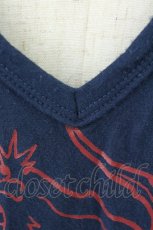 画像5: Qutie Frash / 気楡茶閃洸 ビッグTシャツ  ネイビー T-26-05-02-006-QU-TO-IG-ZT (5)