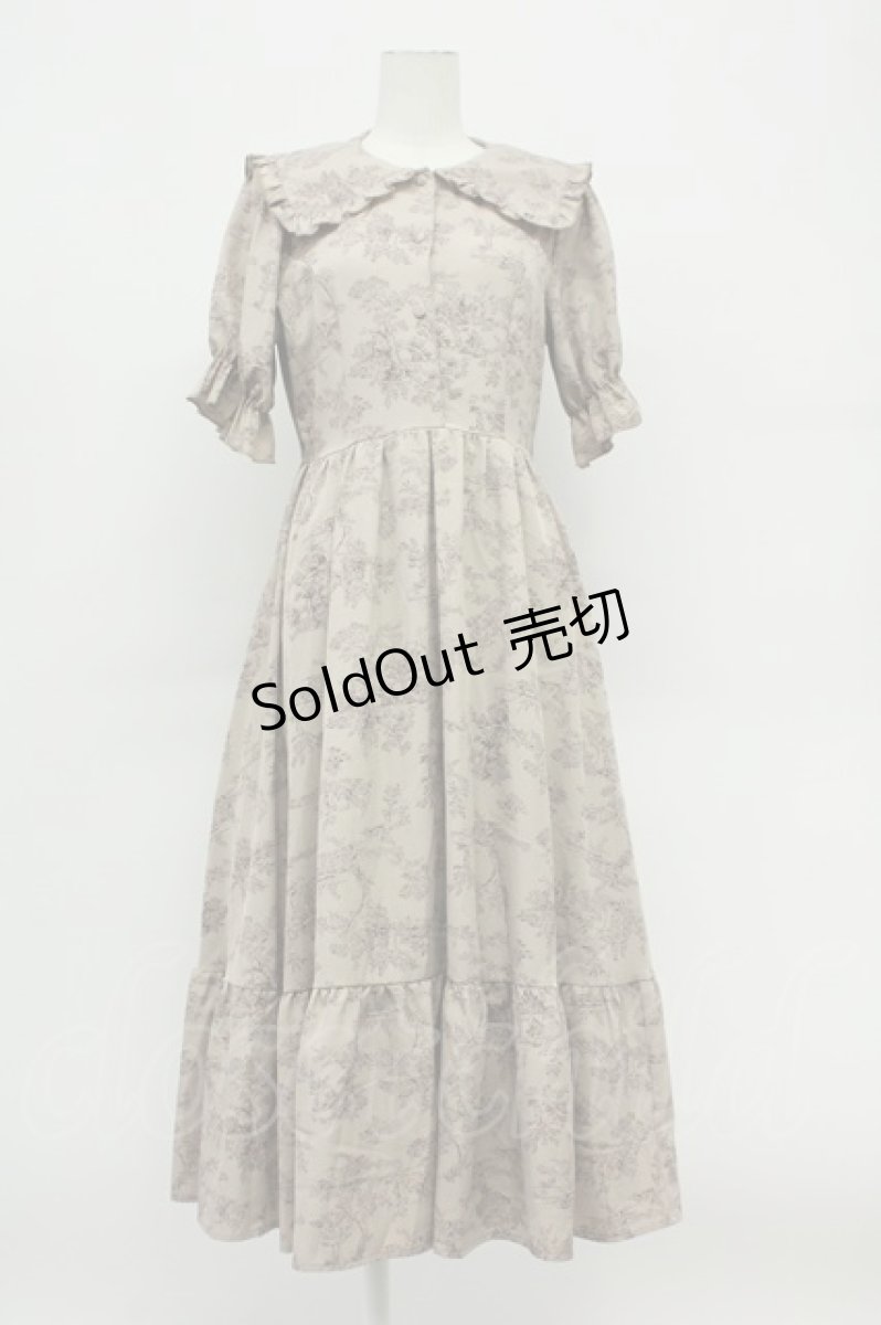 画像1: m petit by misako / トワルドジュイセーラーワンピース M ピンク T-26-05-05-022-LO-OP-OW-ZH (1)