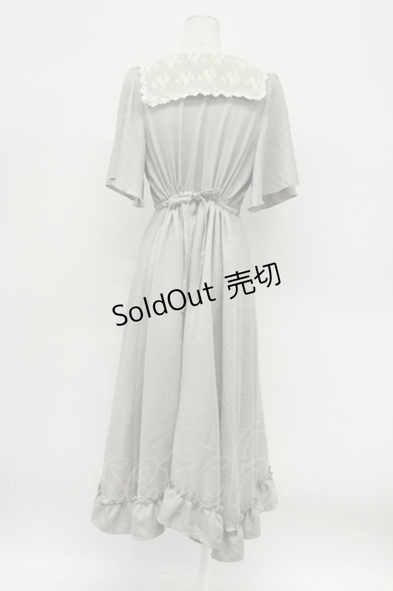 画像2: m petit by misako / レースセーラー襟ワンピース M グレー T-26-05-05-023-LO-OP-OW-ZT673 (2)