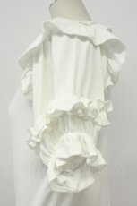 画像4: axes femme kawaii / フリルリボン半袖カットプル  シロ T-26-05-05-003-AX-TO-IG-ZT (4)