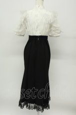 画像2: couture BY ROJITA / 花柄ドッキングロングワンピース F クロ T-26-05-05-029-LO-OP-OW-ZT (2)