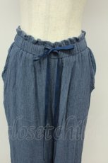 画像4: axes femme / 裾レース楊柳ワイドパンツ  ブルー T-26-05-05-030-AX-PA-IG-ZT (4)