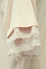 画像4: axes femme / ドット×チュールフリルプルオーバー F ピンク T-26-05-05-008-AX-TO-OW-ZT (4)