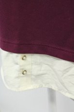 画像5: axes femme / フラワーレース重ね着デザイントップス  ワイン×オフ T-26-05-05-009-AX-TO-IG-ZT (5)