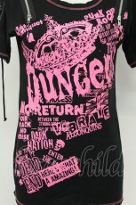 画像6: ALGONQUINS / ショルダージップTシャツ  ブラック×ピンク T-26-05-05-013-AL-TS-IG-ZT (6)