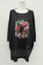 画像1: Drug Honey / 臓器の花園ビッグTシャツ  ブラック T-26-05-05-014-PU-TO-IG-ZT (1)