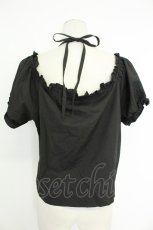 画像2: DearMyLove / フリルリボンドールブラウス LL クロ T-26-05-09-028-GO-BL-OW-ZT (2)