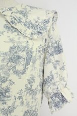 画像3: m petit by misako / トワルドジュイワンピース L アイボリー×ブルー T-26-05-09-034-LO-OP-IG-ZT (3)