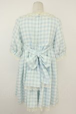 画像2: Angelic Pretty / Sugaryギンガムワンピース  サックス×アイボリー T-26-05-09-044-AP-OP-OW-ZT (2)