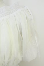画像3: axes femme / オーガンジーシャーリングブラウス F アイボリー T-26-05-09-006-AX-BL-IG-ZT (3)