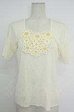 画像1: TOMATSU / コード刺繍トップス  アイボリー T-26-05-09-010-LO-TO-IG-ZT (1)