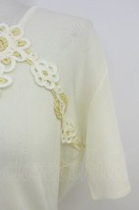 画像3: TOMATSU / コード刺繍トップス  アイボリー T-26-05-09-010-LO-TO-IG-ZT (3)