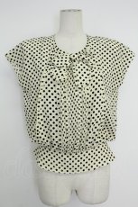 画像1: INGEBORG / ピンタックドットブラウス  アイボリー T-26-05-09-012-LO-BL-OW-ZT (1)