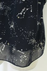 画像4: axes femme / 星座柄シフォンプルオーバー  ネイビー T-26-05-13-023-AX-TO-SA-ZT (4)