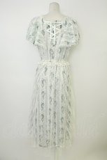 画像2: axes femme / ボタニカルスカーフ柄ワンピース M ホワイト T-26-05-13-029-AX-OP-SA-ZT (2)
