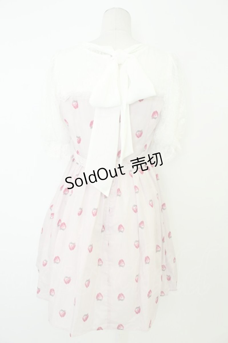 画像2: mille fille closet / MeltyStrawberryワンピース M ピンク T-26-05-13-031-LO-OP-OW-ZT677 (2)