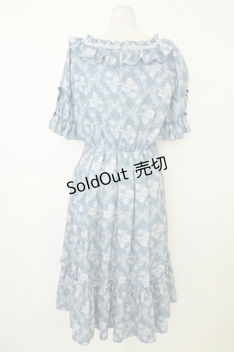 画像2: axes femme kawaii / クラシックローズワンピース M ブルー T-26-05-13-034-AX-OP-OW-ZH (2)