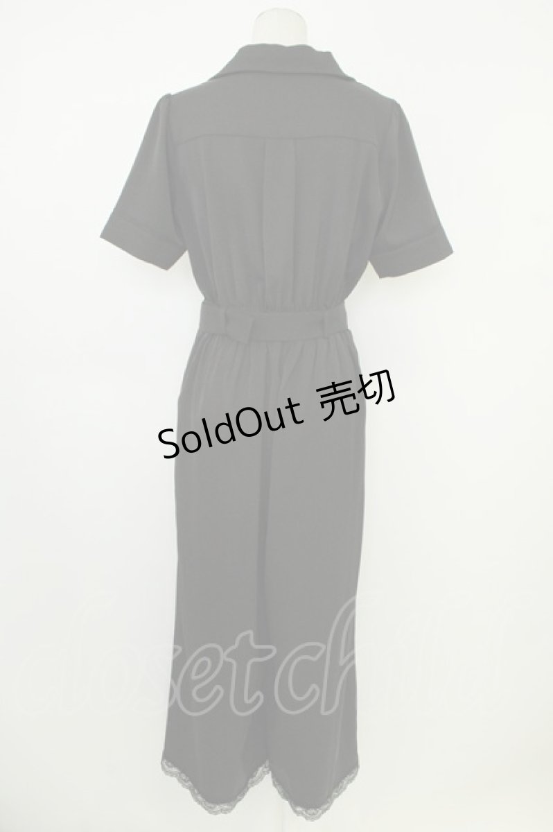 画像2: axes femme / センタージップロンパース F クロ T-26-05-13-038-AX-OP-IG-ZT677 (2)