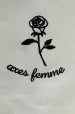 画像4: axes femme /  刺繍入プリーツキュロット  キナリ T-26-05-13-041-AX-PA-SA-ZT (4)
