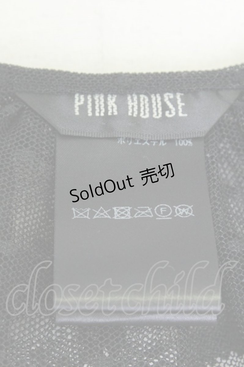 画像5: PINK HOUSE / ポルカドットチュールティペット  クロ T-26-05-13-045-LO-ZA-SA-ZT (5)
