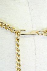 画像4: Amavel / Monogram Vintageチェーンベルト  ゴールド T-26-05-13-048-CA-ZA-SA-ZT (4)