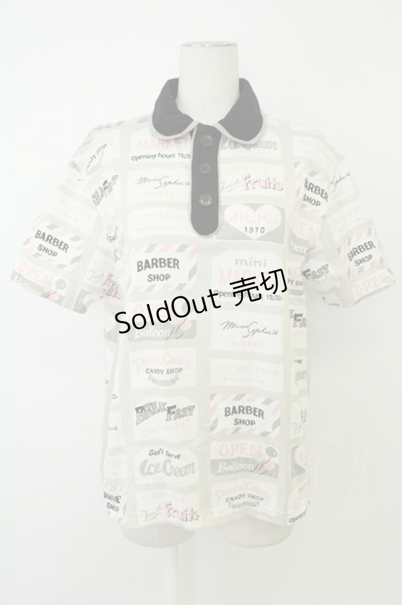 画像1: MILKBOY / MILKBOY TOWN POLOS　ポロシャツ  グレージュ T-26-05-13-018-MB-TO-YM-ZT (1)