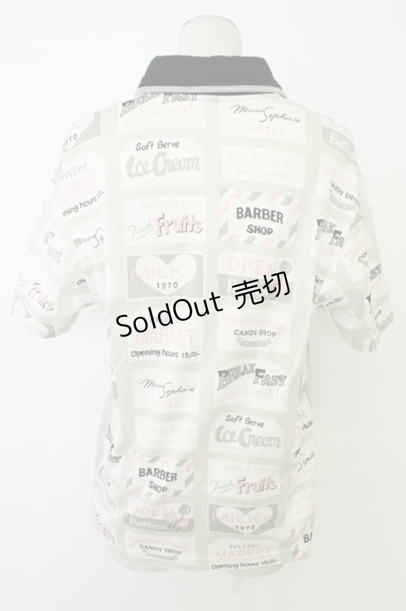 画像2: MILKBOY / MILKBOY TOWN POLOS　ポロシャツ  グレージュ T-26-05-13-018-MB-TO-YM-ZT (2)