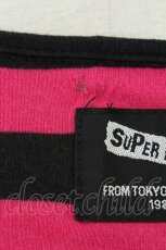 画像3: SUPER LOVERS / ボーダーカットソー  濃ピンクＸ黒 T-26-05-13-019-PU-TO-SA-ZT (3)