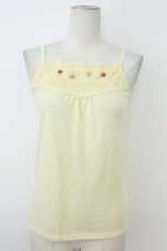 画像1: axes femme / 巻き薔薇フラワーキャミソール  アイボリー T-26-05-13-003-AX-TO-SA-ZT677 (1)