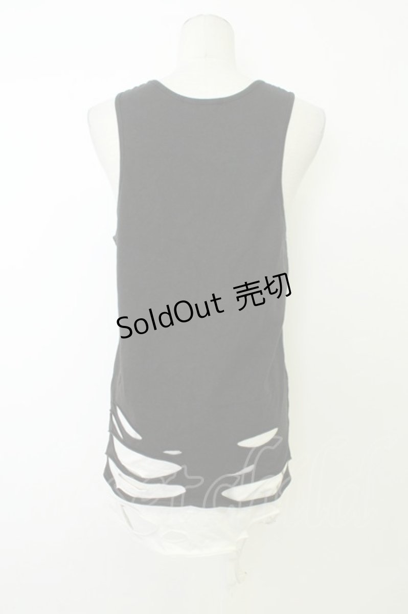 画像2: CIVARIZE / オパールダメージロングタンクトップ 44 黒Ｘ白 T-26-05-13-021-PU-TO-SA-ZT (2)