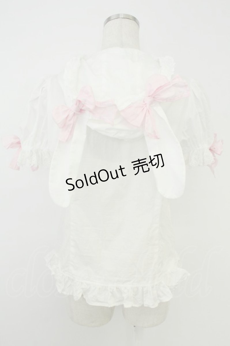画像2: Angelic Pretty / Lovelyうさぎちゃんブラウス  白Ｘピンク T-26-05-31-003-AP-BL-SA-ZT (2)
