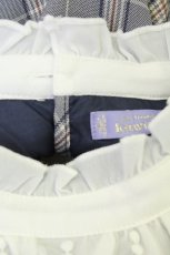 画像4: axes femme kawaii / チェックドッキングワンピース  ブルーチェックＸ白 T-26-05-31-030-AX-OP-SA-ZT (4)